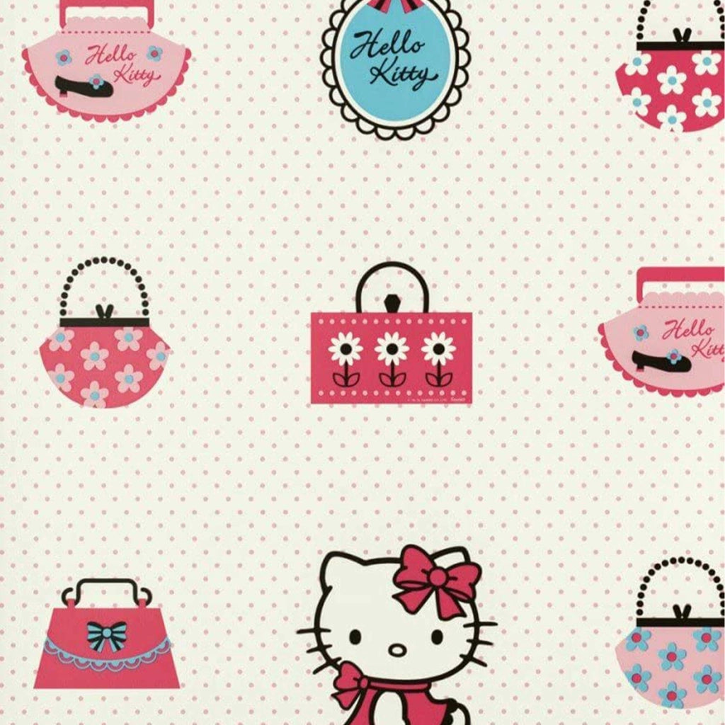 al mq  - Rotolo da 5,3mq di Carta da Parati TNT alta qualità  HELLO KITTY