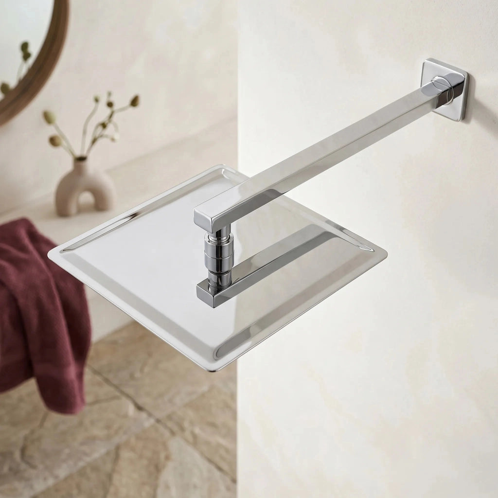 Soffione Doccia Quadrato Rea Js-p015 25cm Chrome