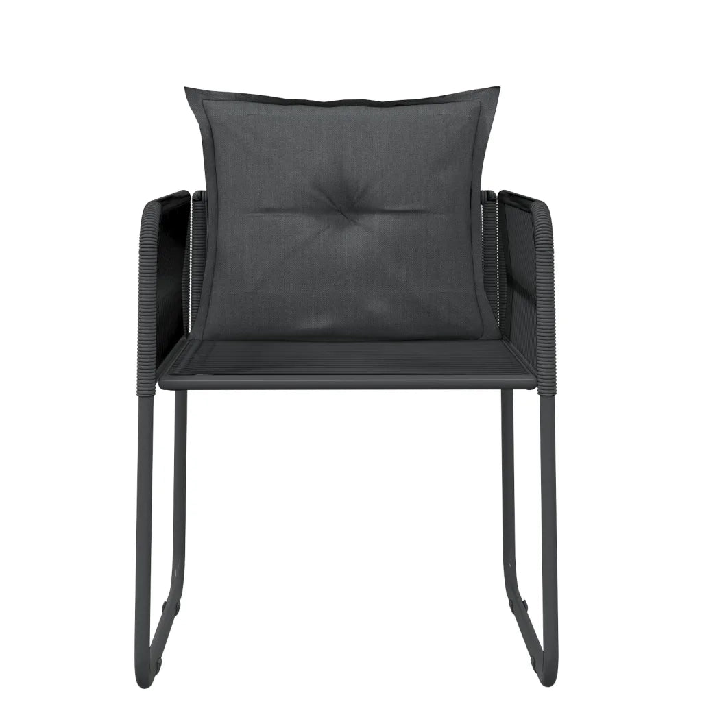 Set da Pranzo da Giardino 7 pz Nero 3099087