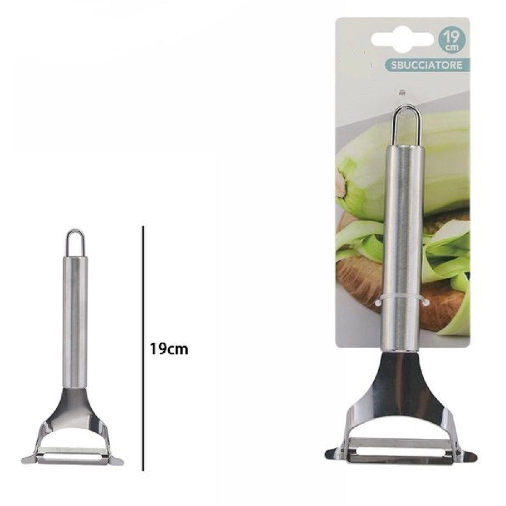 Trade Shop - Sbucciatore Pela Sbuccia Affetta Grattugia Frutta Verdura Universale 19cm 74090 -