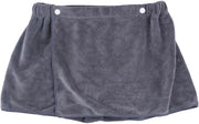 Saunakilt per uomo, asciugamano microfibra veloce, copri vita per uomo, regolabile, asciugamano per sauna con chiusura a bottone, 30 x 140 cm