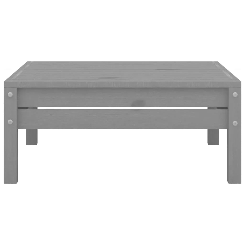 Set Divani da Giardino 3 pz in Legno Massello di Pino Grigio 806599