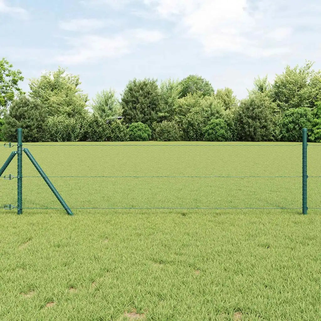 Recinzione da Giardino | Recinzione Esagonale Verde 0,4 x 25 m PVC