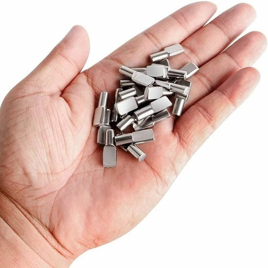 Penne di sostegno per pannelli 5mm in metallo verniciato, 120pz. Pennelli a cucchiaio per pannelli, Beugole metalliche per libri per mobili a scaffale, scaffale, libreria.