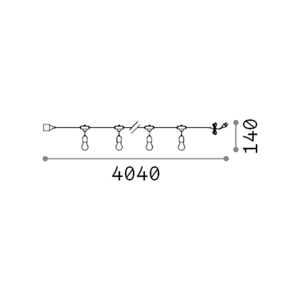 Sospensione Moderna Fiesta Materie Plastiche Nero 5 Luci E27