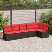 Set di divani 6 pcs Marrone polyrattan 3346404