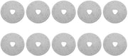 Set di 10 lama rotanti per sega - Stagno gelegeggiato - Prestazioni di taglio elevate - Per stoffe/papier/cuoio - Seghe rotanti