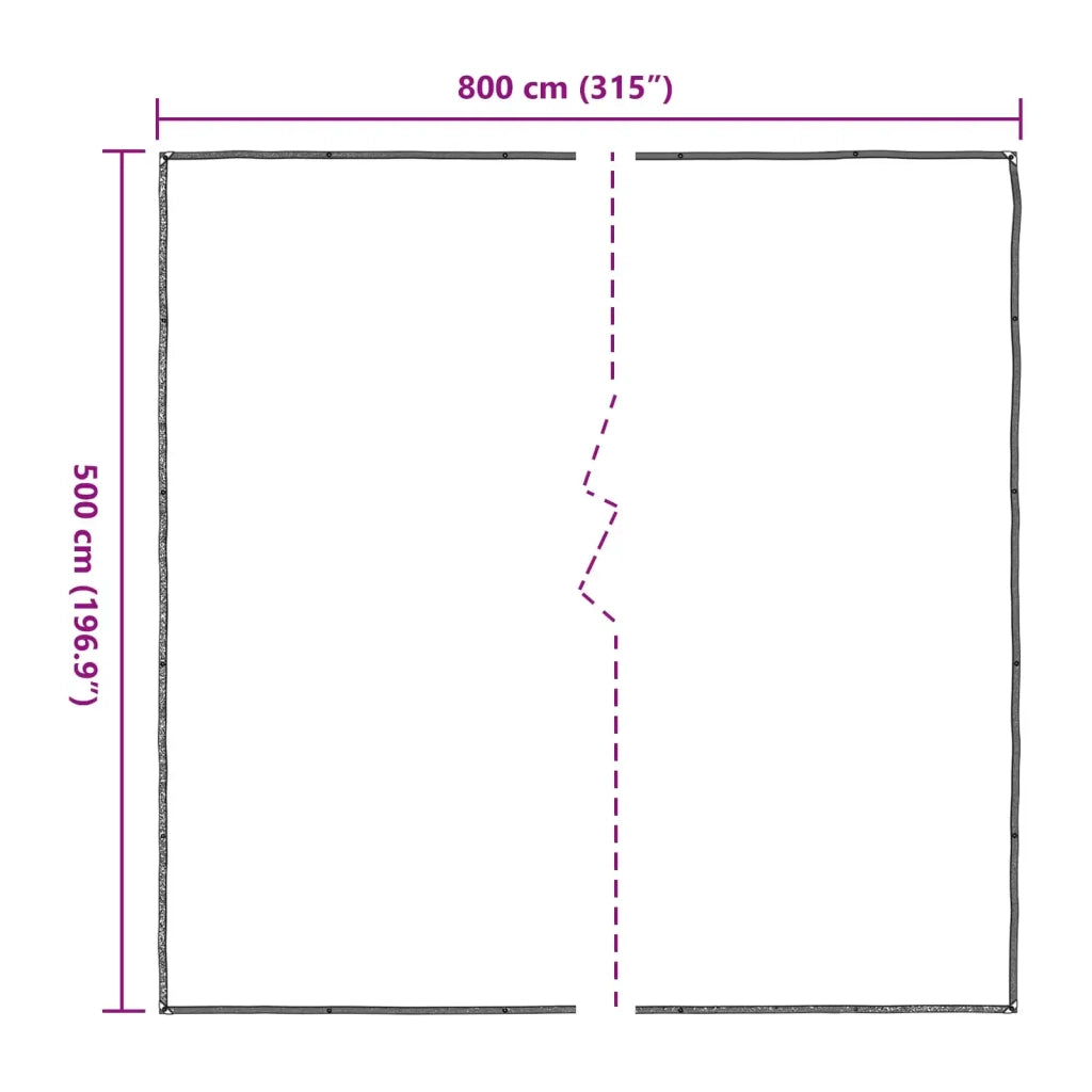 Copertura per Piante Trasparente 5 x 8 m PE 3429322
