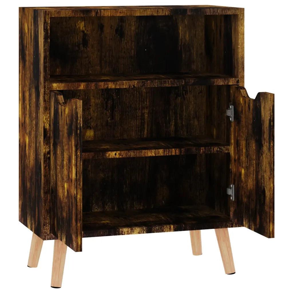 Credenza Rovere Fumo 60x30x72 cm in Legno Multistrato 326830