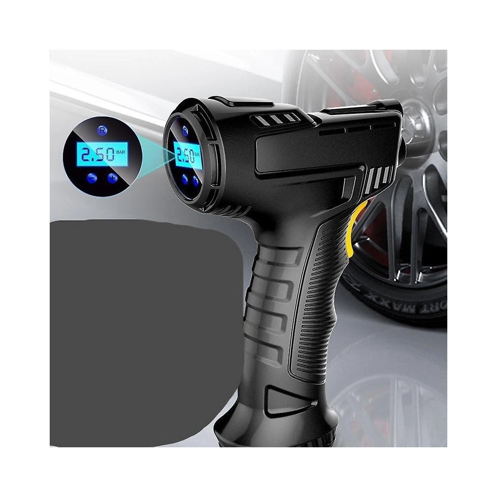 Trade Shop - Compressore Ad Aria Per Auto Portatile 12v Pressione Ruote Con Display Led 120w -