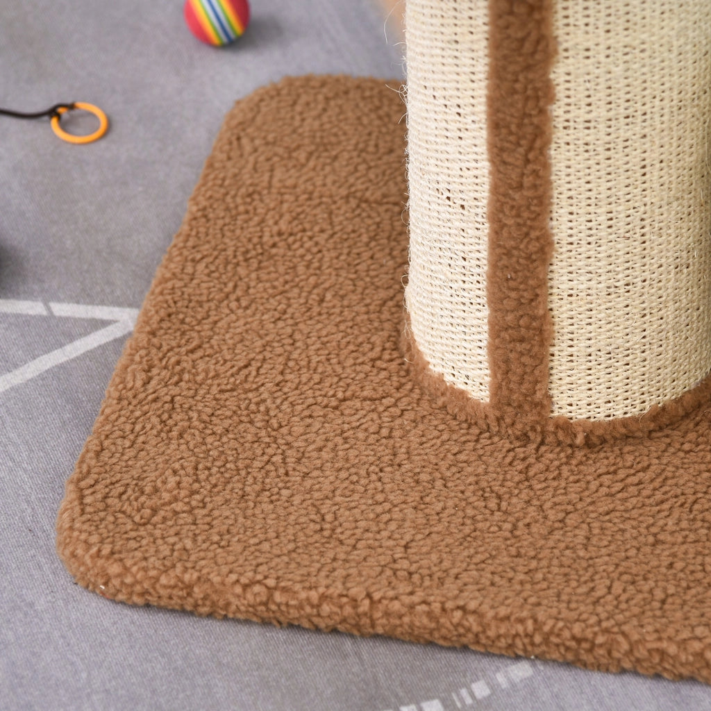 Tiragraffi per Gatti con Centro Attivit¨¤ ¨C Xylo ¨C 2 Piattaforme e Cuscino Beige