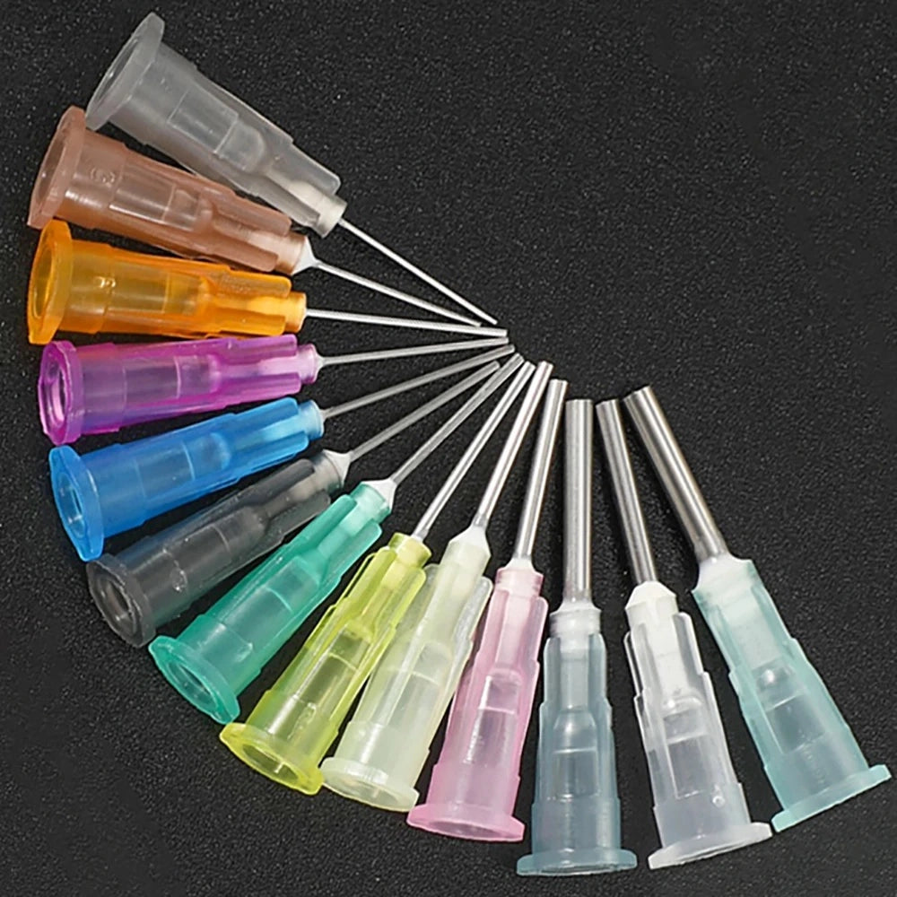 Ago Dosatore Dritto 23G 0,33mm Blu – Precisione nel Dosaggio | Diametro Interno 0,33mm, Esterno 0,63mm, Lunghezza 30mm
