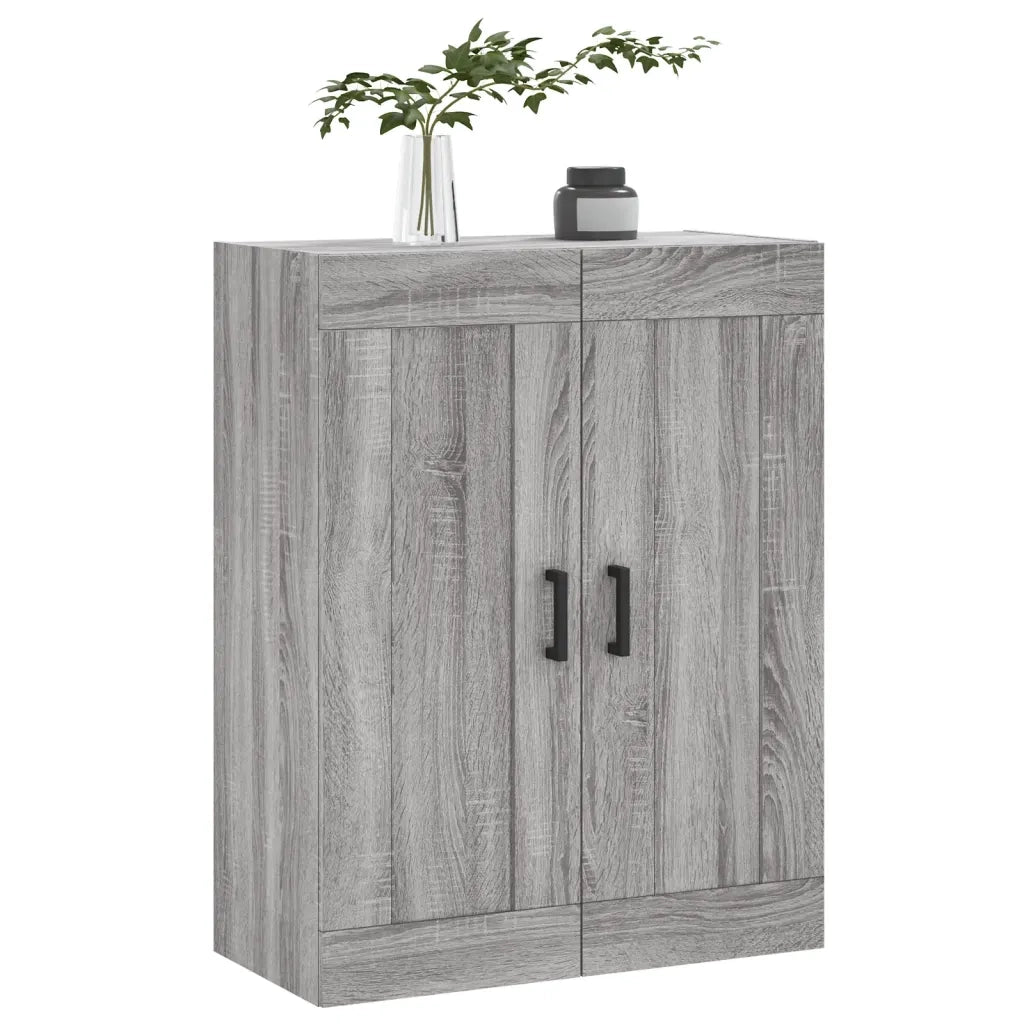 Mobile a Parete Grigio Sonoma 69,5x34x90 cm Legno Multistrato 830386