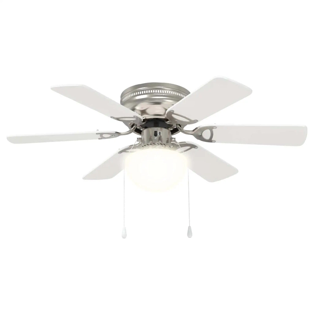 Ventilatore da soffitto con luce Ø 82 cm Bianco 42035660