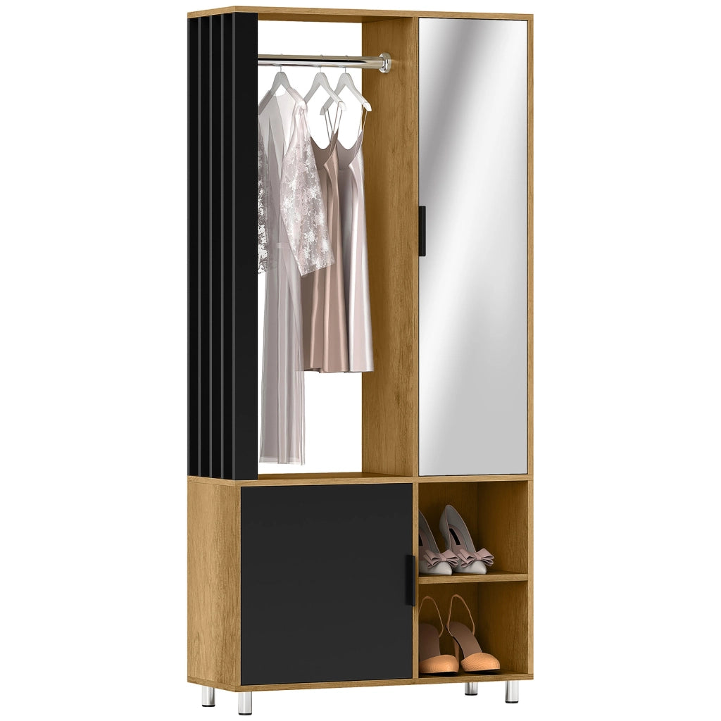 Armadio con specchio e appendiabiti ¨C Minimal ¨C 80x30x170 cm