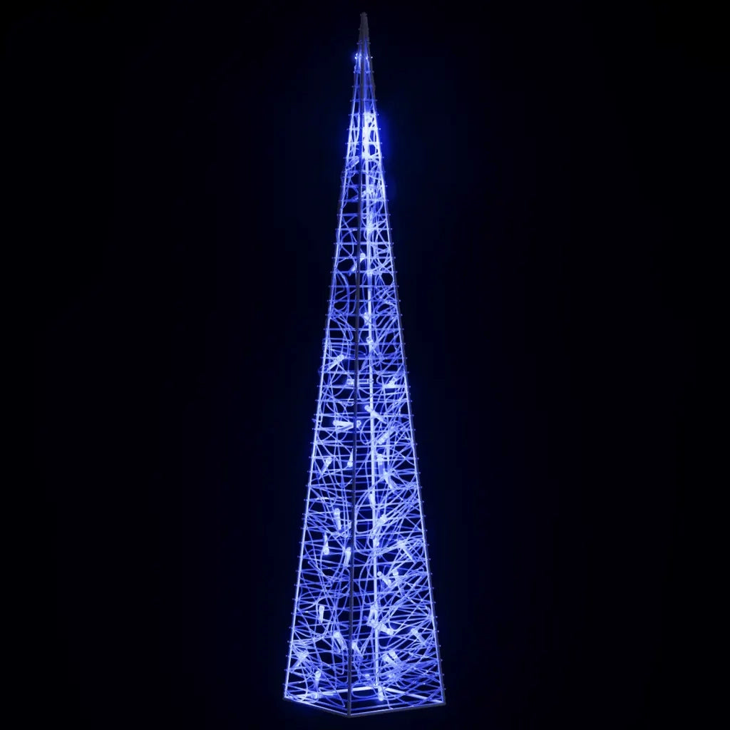 Cono di Luce LED Decorativo Acrilico Blu 90 cm 328961
