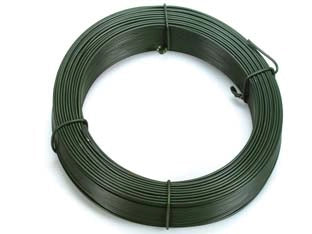 FILO FERRO ZINCATO E PLASTIFICATO VERDE IN MATASSE MT.100- - n°10 filo  EE ¸ mm.15 per legature - 5 rotolo T-REX