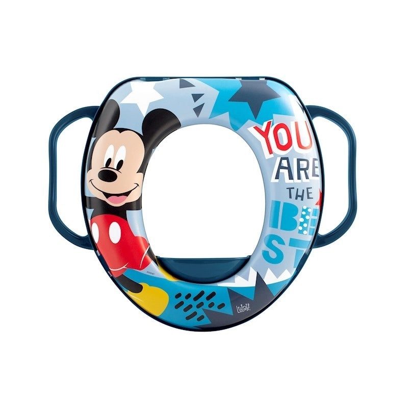 Riduttore per WC Disney Mickey Icon con maniglie imbottito BPA Free +24 Mesi