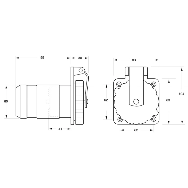SPINA INOX 50 AMP.