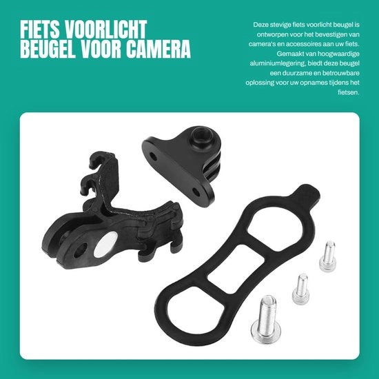 Supporto per bicicletta in alluminio leggero - Montaggio per telecamera - Adatto per stantuffo di bicicletta - Materiale duraturo - Caratteristiche tecniche: 

- Materiale: alluminio leggero
- Dimensioni: 
- Peso: 
- Modello: 
- Codice prodotto: