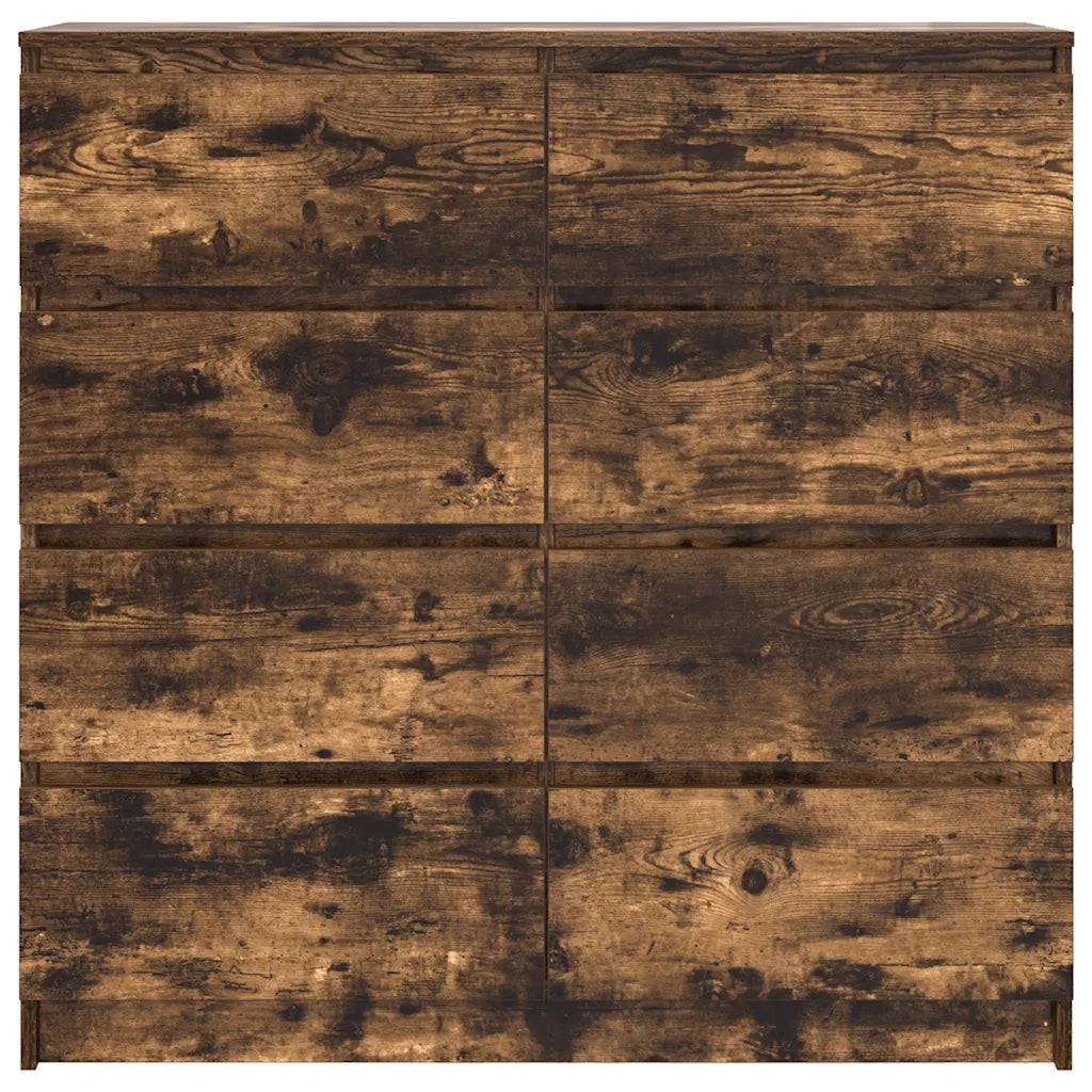 Credenza Rovere Fumo 100x35x99 cm in Legno Multistrato 3328493
