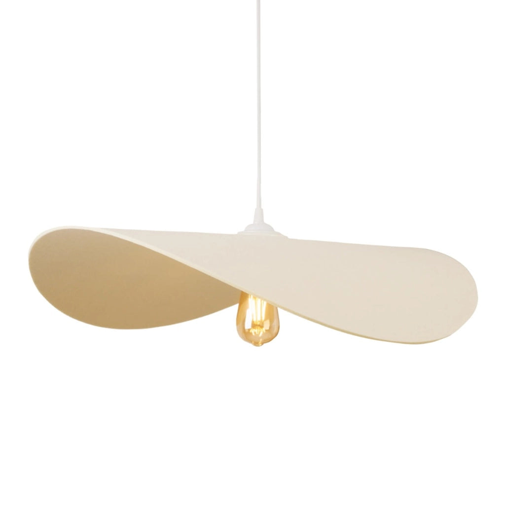 Lampada sospensione Maxlight PAN feltro crema Ø60 E27