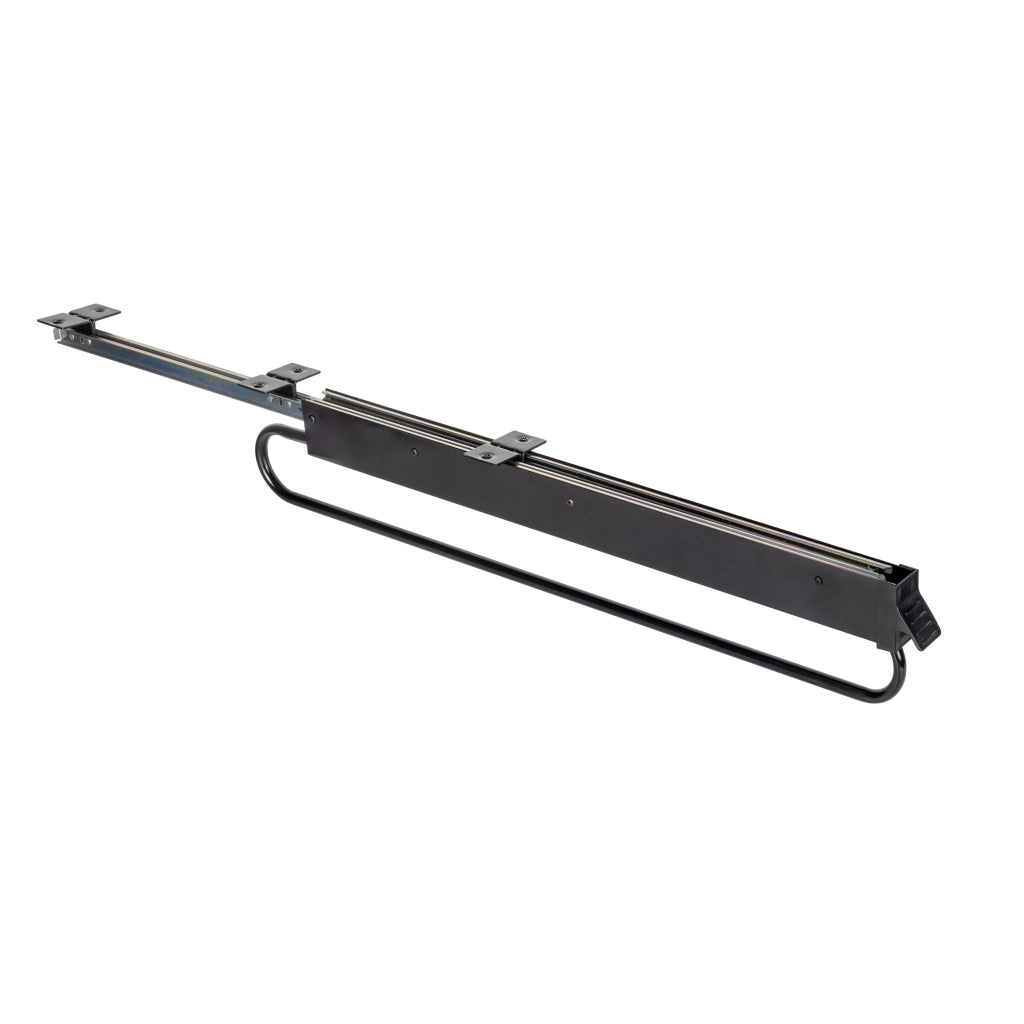 Appendiabiti Estraibile 80 cm in Alluminio e Plastica Emuca Nero