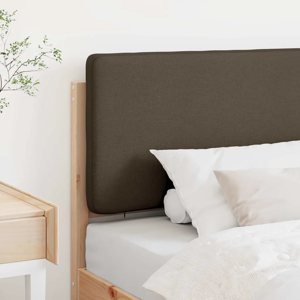 Testiera | Testata imbottita Marrone e taupe 75 cm Pino massello