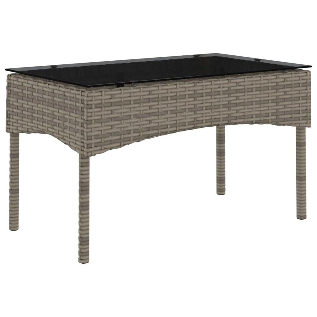 Set Divano da Giardino 2 pcs Grigio e Blu Navy polyrattan 4103810