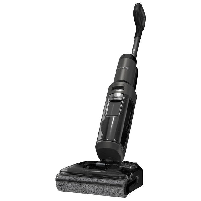 Tineco Floor One S6 Stretch Extreme, aspirapolvere lavapavimenti senza fili, secco e bagnato, 220 W, 20000 Pa, autopulizia, nero grigio
