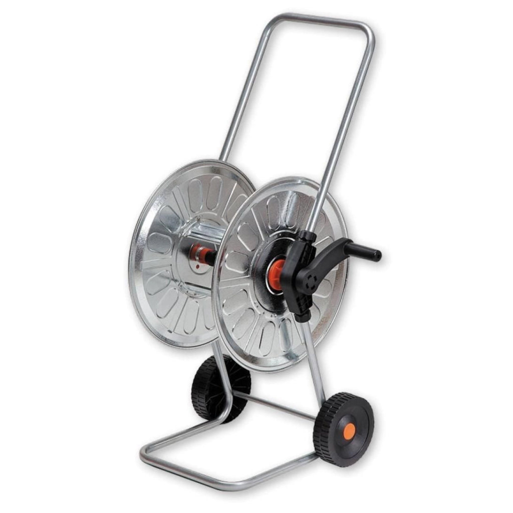 Agrati 212 Carrello Avvolgitubo con Ruote Telaio in Acciaio Zincato capacita' 60 m 1-2'' 2 Innesti Rapidi