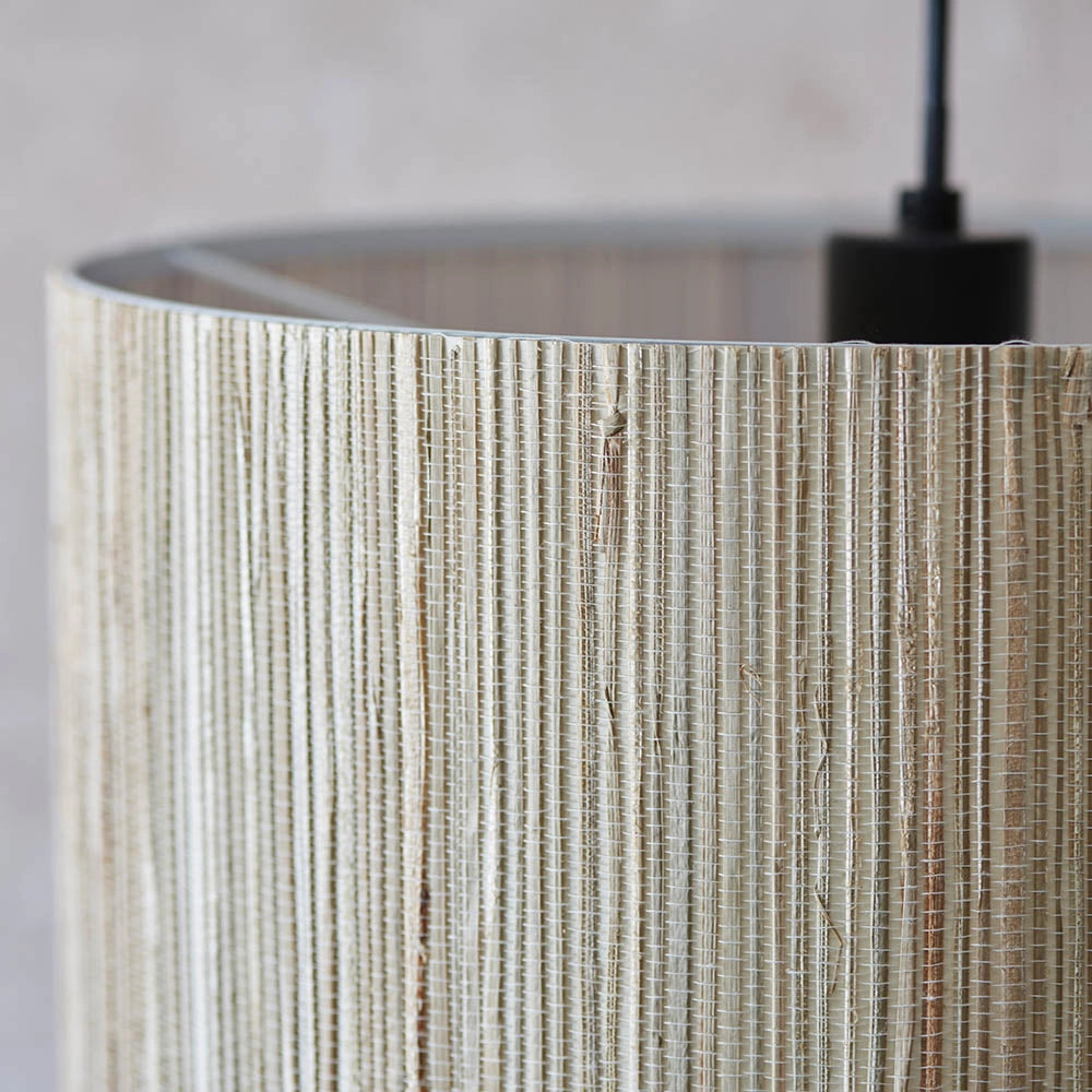 Lampada a sospensione cilindrica alghe beige E27 Endon