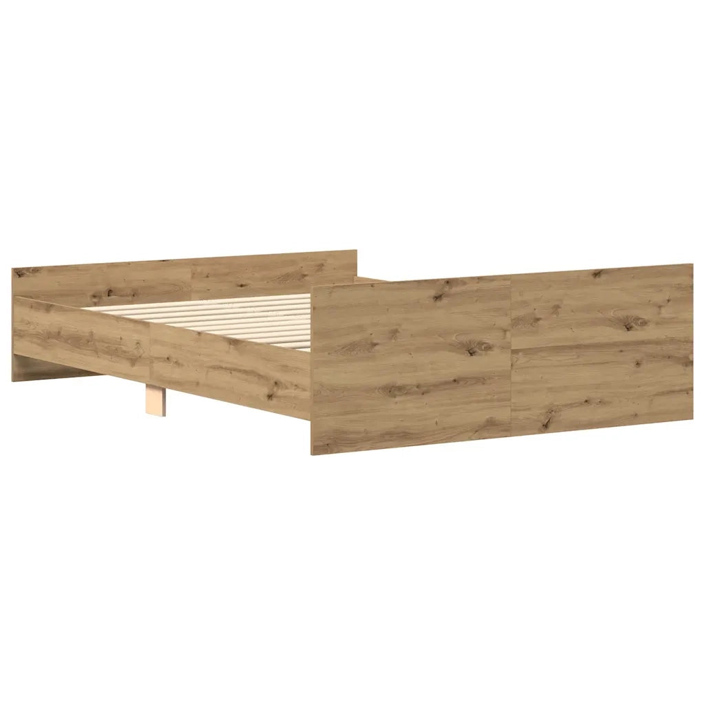 Giroletto senza Materasso-Struttura Letto Rovere Artigianale 140x190cm 236297