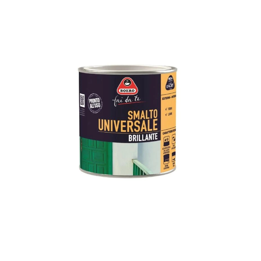 SMALTO UNIVERSALE BRILLANTE MARRONE CASTAGNA 500 ML
