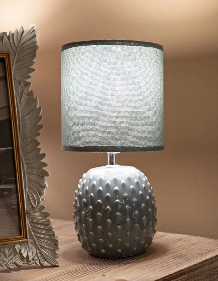 LAMPADA DA COMODINO PONTUS TURCHESE CM Ø 14X27