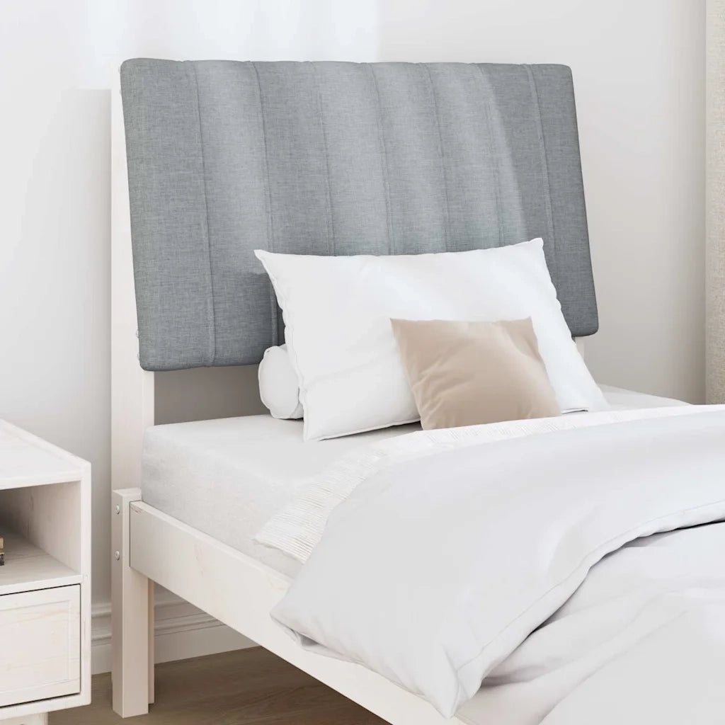 Testiera | Testata imbottita Grigio chiaro 80 cm Pino massello