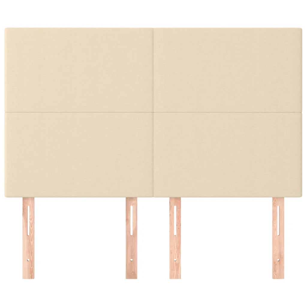 Testiera | Testata Crema 144x5x118/128 cm Tessuto