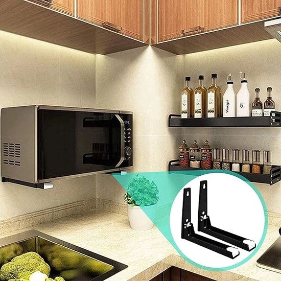 Supporto per microonde per cucina da appendere al muro