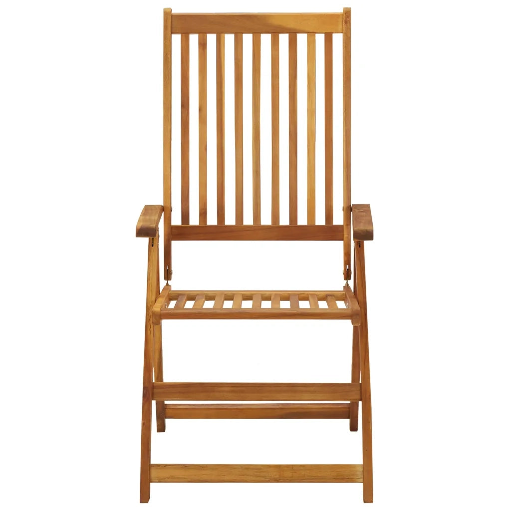 Sedie da Giardino Pieghevoli con Cuscini 8 pz Massello Acacia 3075054
