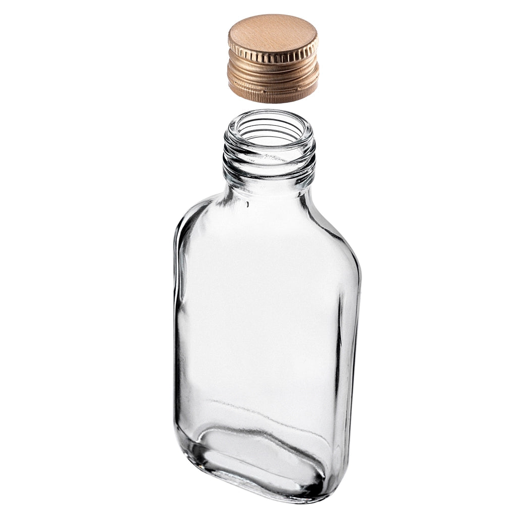 KADAX Flask Bottle 100ml Con Tappo Oro 50pz.