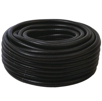 Tubo corrugato guaina cavi elettrici pieghevole pvc autoestinguente nero *** diametro 32 millimetri, lunghezza metri ...