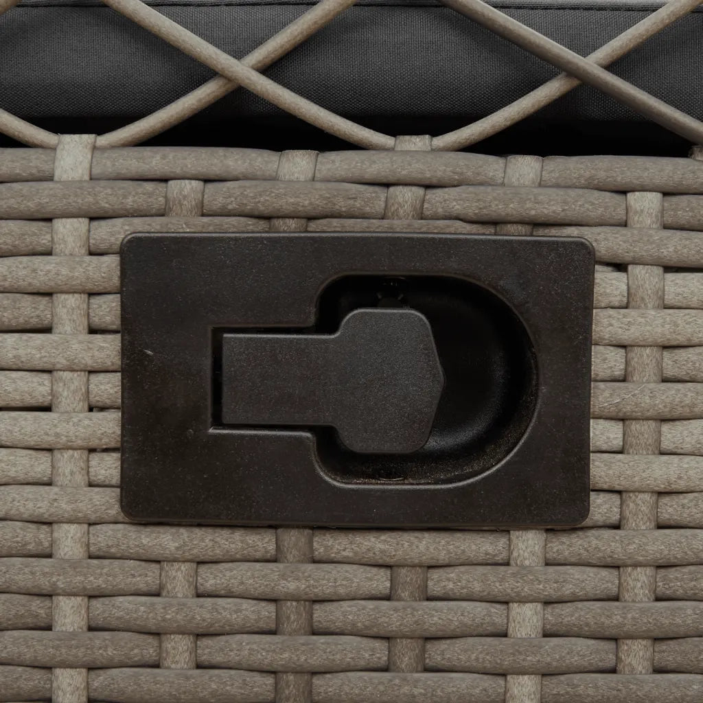 Sedie da Giardino Reclinabili 2 pz | Sedie da Esterno Grigio Polyrattan