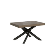 Tavolo allungabile 120/380x90 cm Volantis Premium tortora gambe antracite