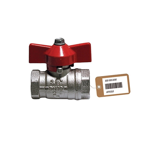 VALVOLA A SFERA FF CON FARFALLA F-BRICO- 1/2  DN 15  PN 64- FAIDF- pezzi 1