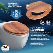 meccanismo di chiusura per wc - coperchio wc con chiusura rapida per una facile pulizia, coperchio wc in duroplasto
