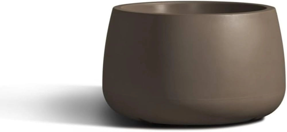 Vaso tondo in resina TITANO diam. 95 cm. Colore: Bronzo