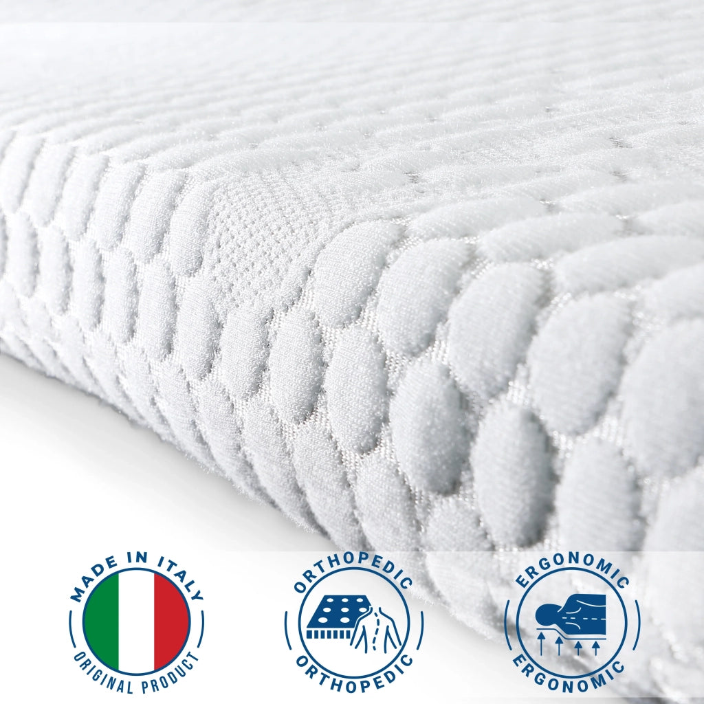 Topper Viscoelastico Memory Foam H3 | Correttore per materasso | Topper per materasso con fodera removibile | antibatterico 150x210