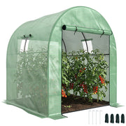 Serra da Giardino Tunnel ¨C Xylo ¨C PE 135g/m2 verde 180x180x200cm con 2 porte