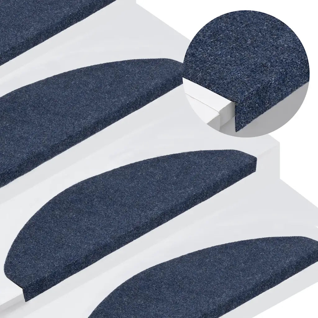 Tappetini Autoadesivi per Scale 15 pz | Gradini per Scale 65x22,5x3,5 cm Blu