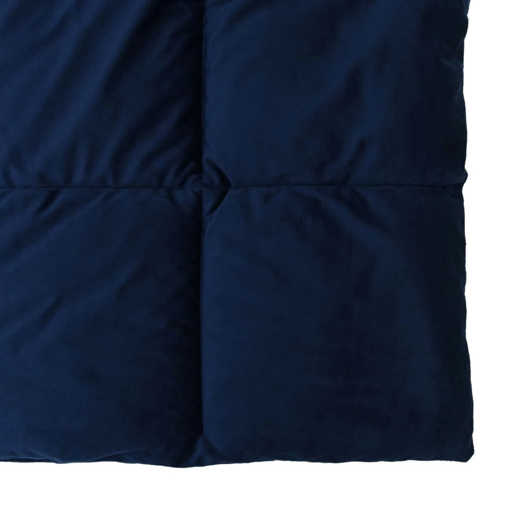 Duvet Invernale Trapuntato Blu Scuro 240 x 260 cm Microfibra 42026144